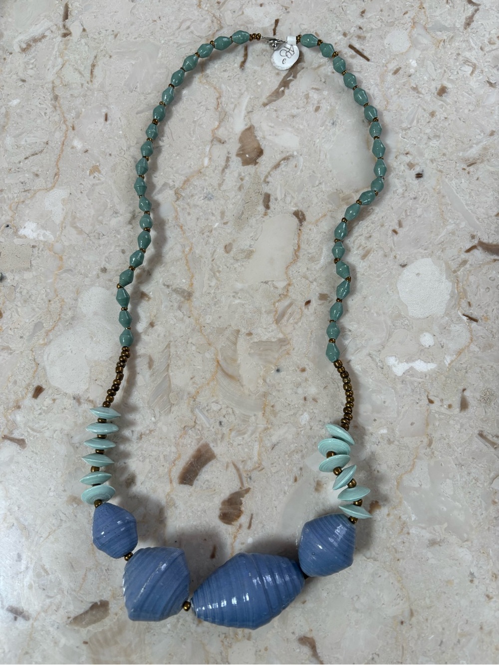 Turquoise & Blue Beaded Statement Necklace